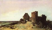 Johan-Barthold Jongkind Ruins of the Castle at Rosemont Germany oil painting reproduction
